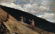 Winslow Homer In the Mountains oil on canvas